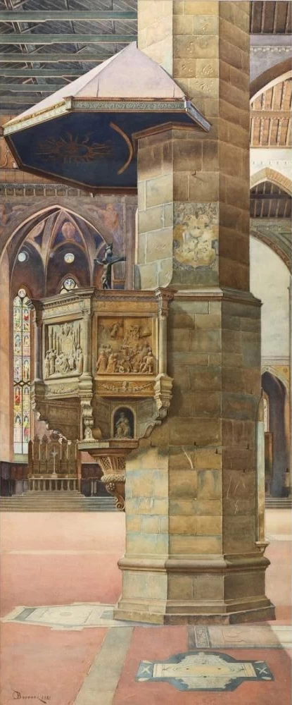 Interno di chiesa, 1881